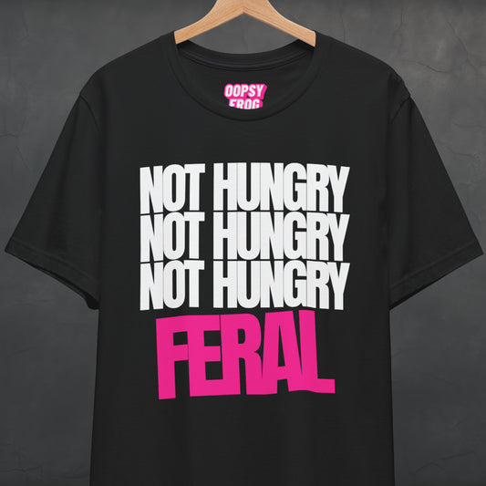 Not Hungry Feral Tee (Pink)