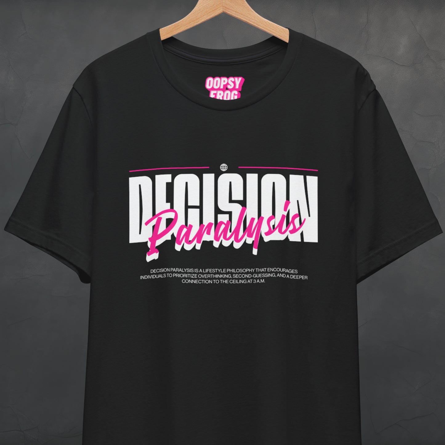 Decision Paralysis Tee (Block)